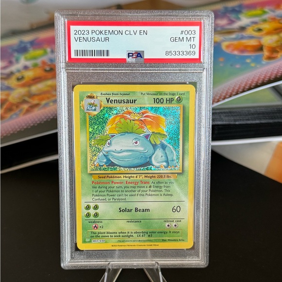 Pokemon Other - SOLD - Pokemon Venusaur Classic Holo PSA 10
